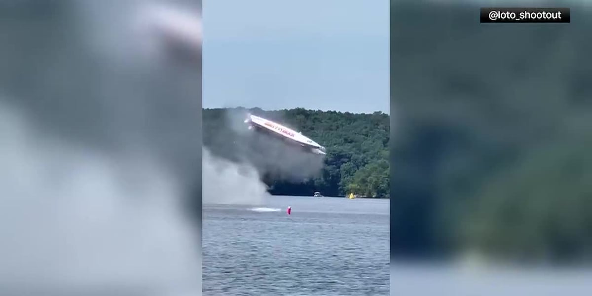 CAUGHT ON CAMERA: Powerboat going more than 200 mph goes airborne before crashing - fox34.com