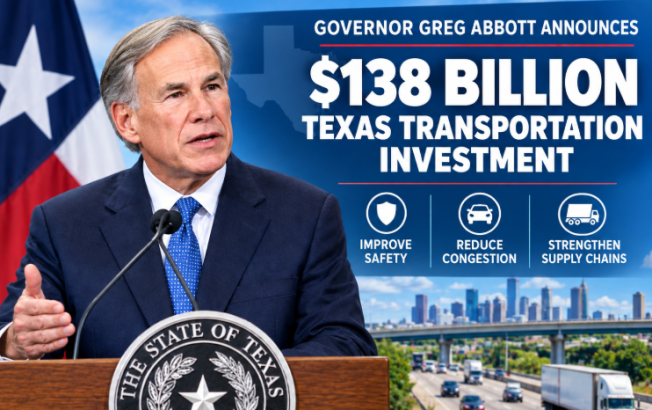 Governor Abbott announces $138 billion Texas transportation investment - KTSA