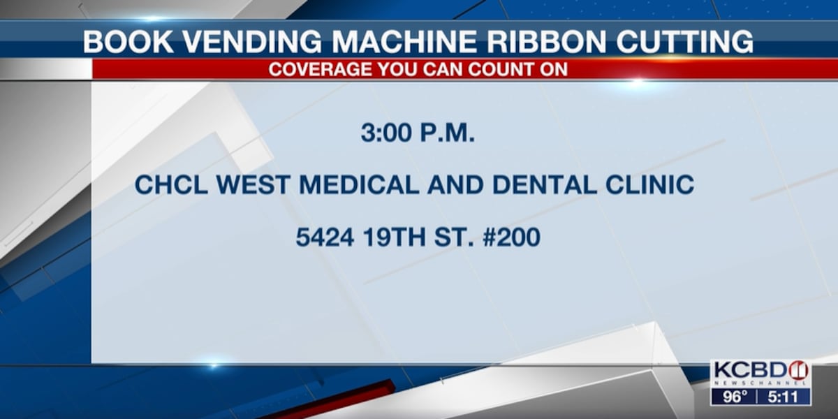 Lubbock National Bank donates book vending machine to Community Health Center of Lubbock - KCBD