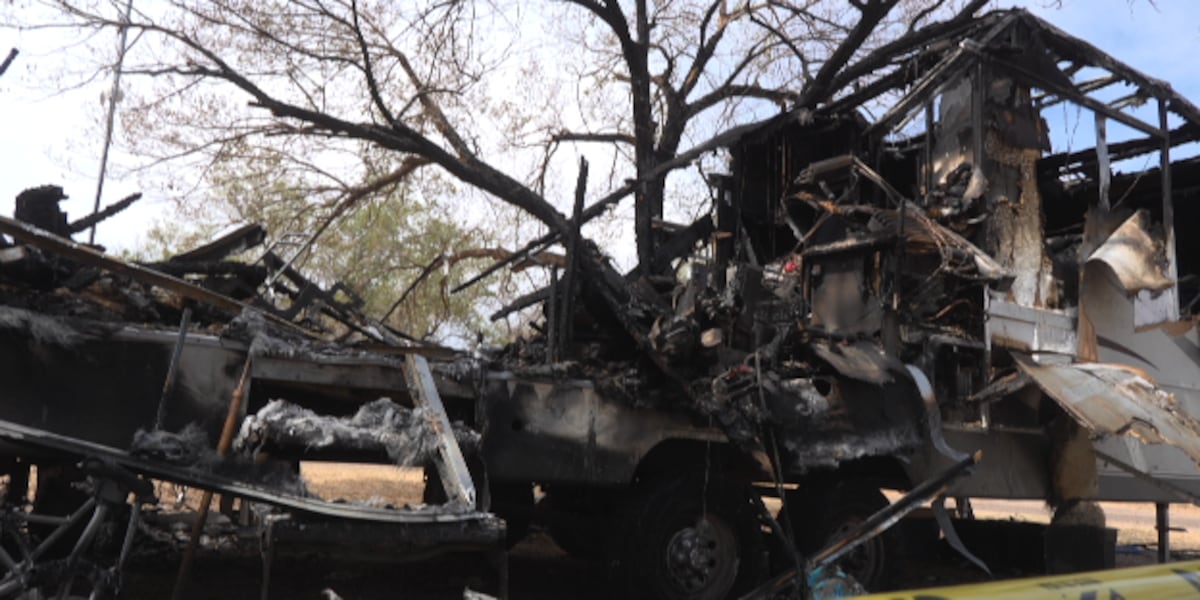 Lubbock veteran and wife searching for new beginning after fire destroys their RV - KCBD