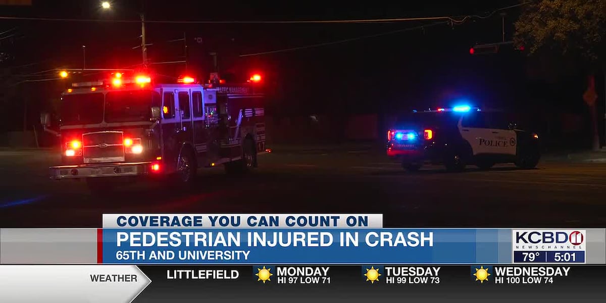 Pedestrian seriously injured in central Lubbock crash - fox34.com
