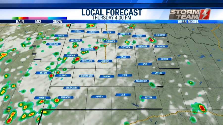 Record Heat Returns to the South Plains, Isolated to Scatters Thunderstorms Expected Thursday Evening