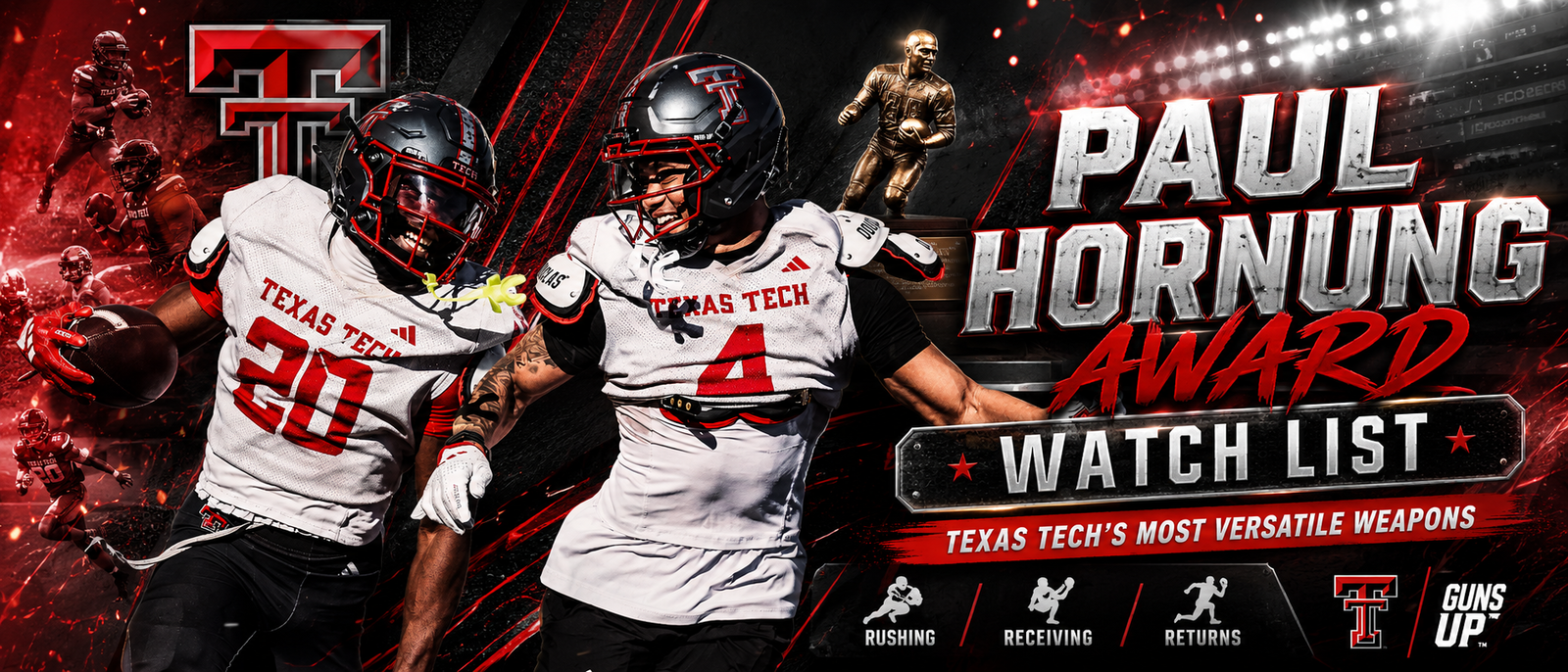 Texas Tech Stars Land on Paul Hornung Award Watch List - roundtable.io